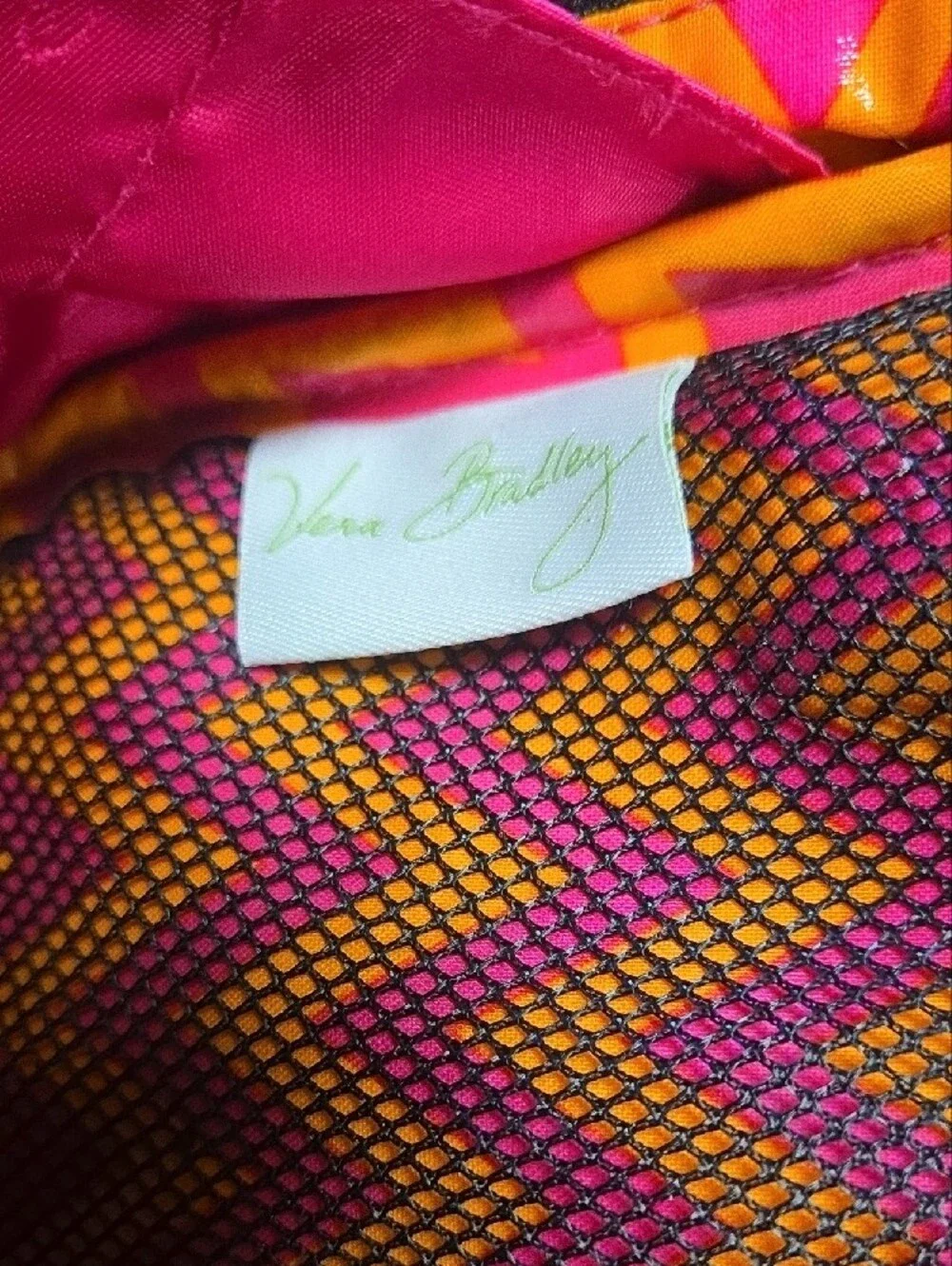 Vera Bradley Quilted Floral Cosmetic Case - Black, Orange, Pink, Yellow